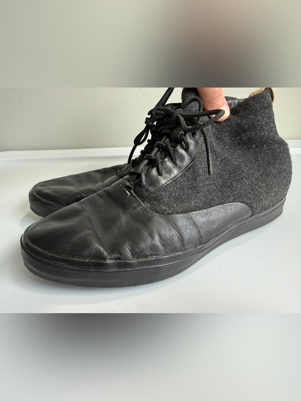 RAG & BONE Black Leather Chukka - Picture 3 of 14